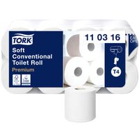 Toiletpapier Tork T4 traditioneel premium 3-laags 250 vel wit 110316 - thumbnail