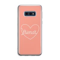 Friends heart: Samsung Galaxy S10e Transparant Hoesje
