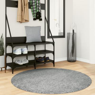 VidaXL Vloerkleed pamplona shaggy hoogpolig modern ø 120 cm groen