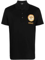 Versace polo en coton à logo Medusa - Noir - thumbnail