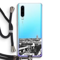 Marrakech Skyline : Huawei P30 Transparant Hoesje met koord