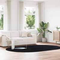 Hoogpolig vloerkleed NAVARRA 300x200 cm polyester zwart
