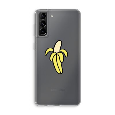 Banana: Samsung Galaxy S21 Plus Transparant Hoesje