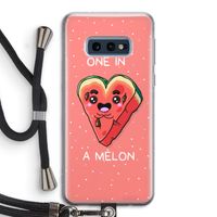 One In A Melon: Samsung Galaxy S10e Transparant Hoesje met koord One In A Melon: Samsung Galaxy S10e Transparant Hoesje met koord