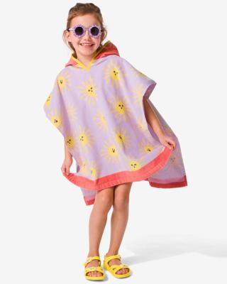 HEMA Kinder Strandponcho 60x60cm Zon (multi)