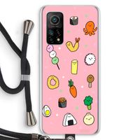 Happy bento friends: Xiaomi Mi 10T 5G Transparant Hoesje met koord