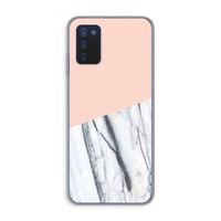 A touch of peach: Samsung Galaxy A03s Transparant Hoesje