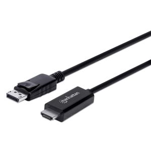 Manhattan 153218 DisplayPort-kabel DisplayPort / HDMI Adapterkabel DisplayPort-stekker, HDMI-A-stekker 3.00 m Zwart