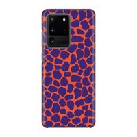 Purple Giraffe: Volledig geprint Samsung Galaxy S20 Ultra Hoesje