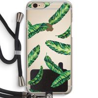 Lange bladeren: iPhone 6 / 6S Transparant Hoesje met koord