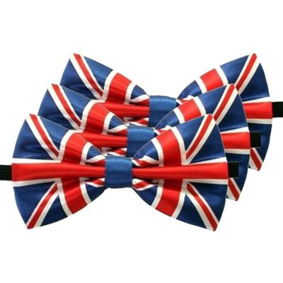 Verkleed vlinderstrikje - 3x - landen thema - Engeland - Union Jack - Engelse vlag