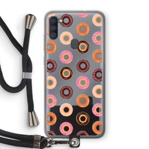 Donuts: Samsung Galaxy A11 Transparant Hoesje met koord