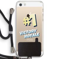 Victory Royale: iPhone 5 / 5S / SE Transparant Hoesje met koord