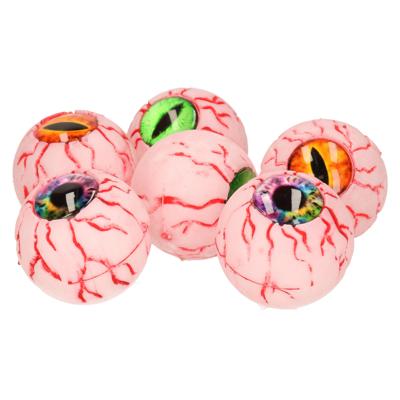 Horror/Halloween oogballen - 6x - kunststof - 5 cm