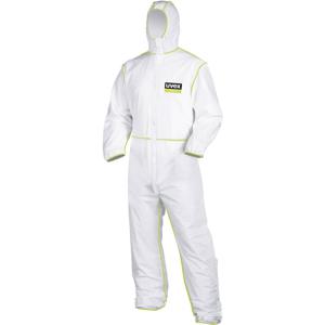 uvex 9871014 Overall voor eenmalig gebruik type 5/6 Maat: XXXL Wit