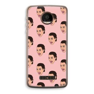 Ugly Cry Call: Motorola Moto Z Force Transparant Hoesje