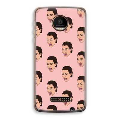 Ugly Cry Call: Motorola Moto Z Force Transparant Hoesje