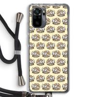 Slapende poes: Xiaomi Redmi Note 10 Pro Transparant Hoesje met koord