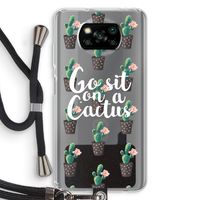 Cactus quote: Xiaomi Poco X3 NFC Transparant Hoesje met koord