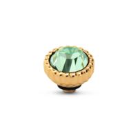 Melano Twisted Bali Petite Steentje Chrysolite | Goud