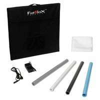 Fotodiox Pro LED Studio-in-a-Box voor tafelfotografie - Inclusief lichttent, geïntegreerde LED-verlichting, draagtas en vier achtergronden