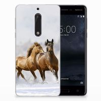 Nokia 5 TPU Hoesje Paarden