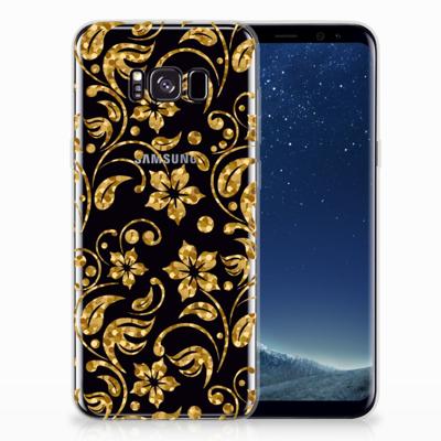 Samsung Galaxy S8 Plus | TPU Case | Gouden Bloemen