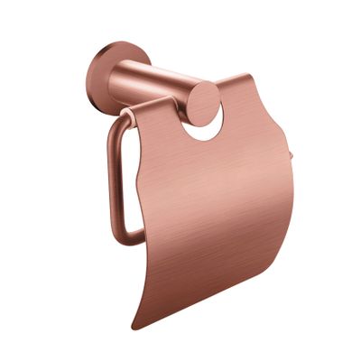 Toiletrolhouder Aloni Aloni | Wandmontage | Met klep | Messing | Koper geborsteld