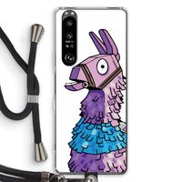 Lama: Sony Xperia 1 III Transparant Hoesje met koord