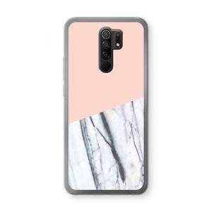 A touch of peach: Xiaomi Redmi 9 Transparant Hoesje