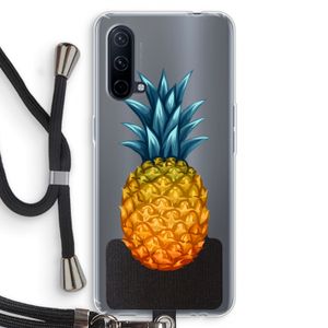 Grote ananas: OnePlus Nord CE 5G Transparant Hoesje met koord