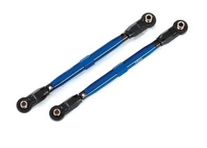 Toe links, front (TUBES blue-anodized, 6061-T6 aluminum) (2) (TRX-8997X)