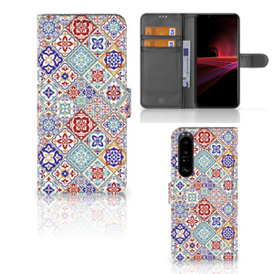 Sony Xperia 1 III Bookcase Tiles Color