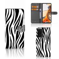 Xiaomi 11T | 11T Pro | Telefoonhoesje | Met pasjeshouder | Zebra