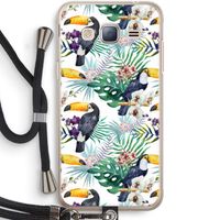 Tukans: Samsung Galaxy J3 (2016) Transparant Hoesje met koord