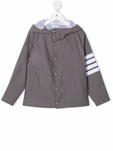 Thom Browne Kids veste à capuche - Gris