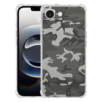 Apple iPhone 16e Hoesje - Army Light TPU Antishock Apple iPhone 16e Hoesje - Army Light TPU Antishock