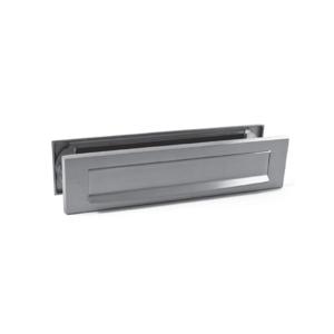 Mariani Briefplaat Combinatie Rechthoek Mat Chroom - 91182017