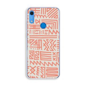 Marrakech Pink: Huawei Y6s Transparant Hoesje