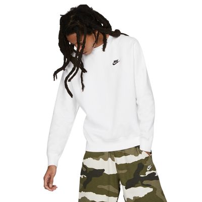 Nike Sportswear Club Fleece Crew Sweater Wit Zwart