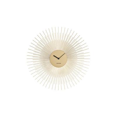 Wandklok Pioen Goud