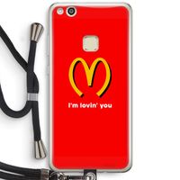 I'm lovin' you: Huawei Ascend P10 Lite Transparant Hoesje met koord
