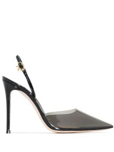 Gianvito Rossi escarpins Ribbon D'Orsay 105 mm à bride arrière - Noir