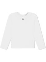 Dolce & Gabbana Kids t-shirt en coton à logo brodé - Blanc