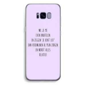 Relatief: Samsung Galaxy S8 Plus Transparant Hoesje