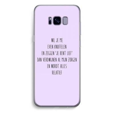 Relatief: Samsung Galaxy S8 Plus Transparant Hoesje