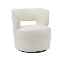 Giga Meubel - Fauteuil Bouclé Beige - Japandi - Zithoogte 46cm - thumbnail