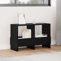 Tijdschrift Rek Zwart Eiken 68,5 x 30 x 45 cm