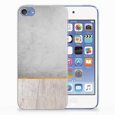 Apple iPod Touch 5 | 6 | Bumper Hoesje | Wood Concrete