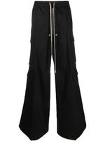 Rick Owens DRKSHDW pantalon Cargobelas à lien de resserrage - Noir - thumbnail